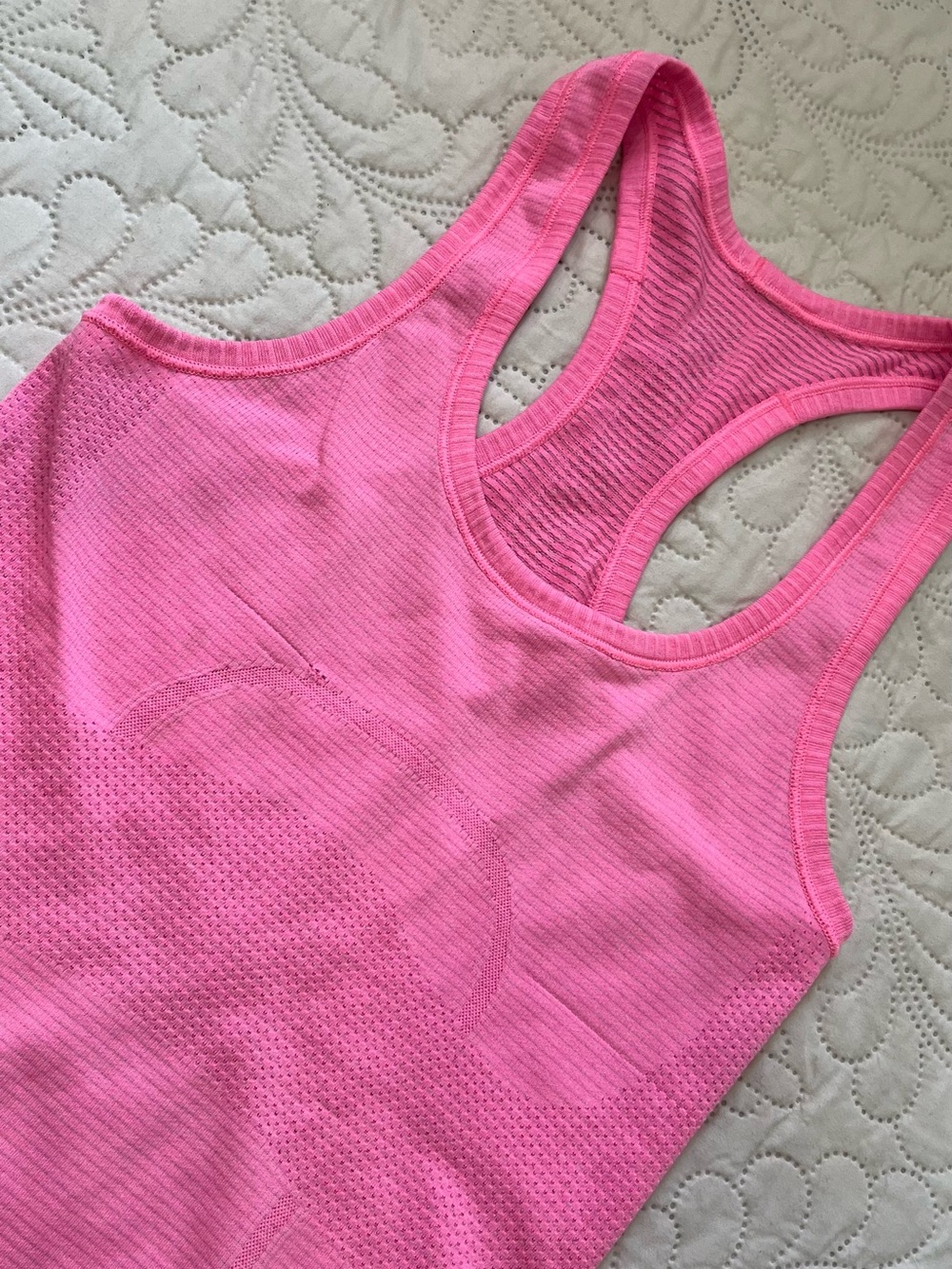Pink Lululemon Swiftly Tech Racerback. 2 - Picture 3 of 7